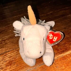 TY Mystic Unicorn Beanie Baby 1st Gen Tush Tag 2nd Gen Swing Tag